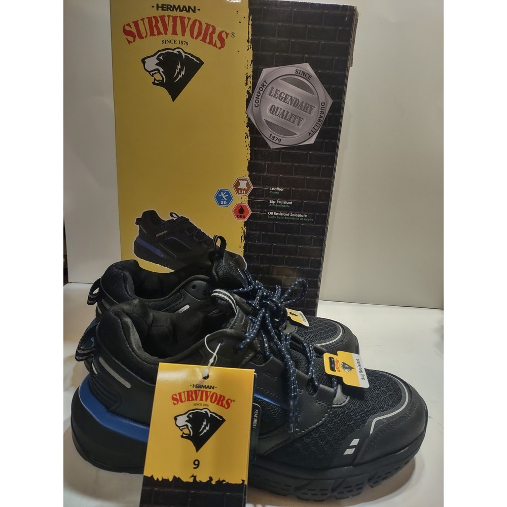 NIB Herman Survivors Work Shoes Women's 9 Slip & Oil Resistant Leather Uppers